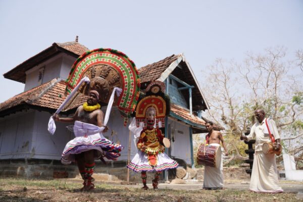 Poothan Thira performance in the Valluvand regions of Palakkad.