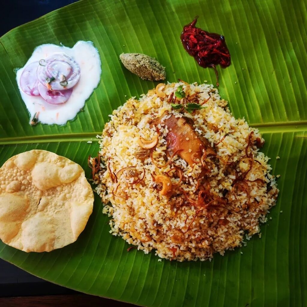 Thalasseri Biriyani; a fusion of flavors from Kannur Kerala. This is one of the must try dishes for people travelling to Kannur.