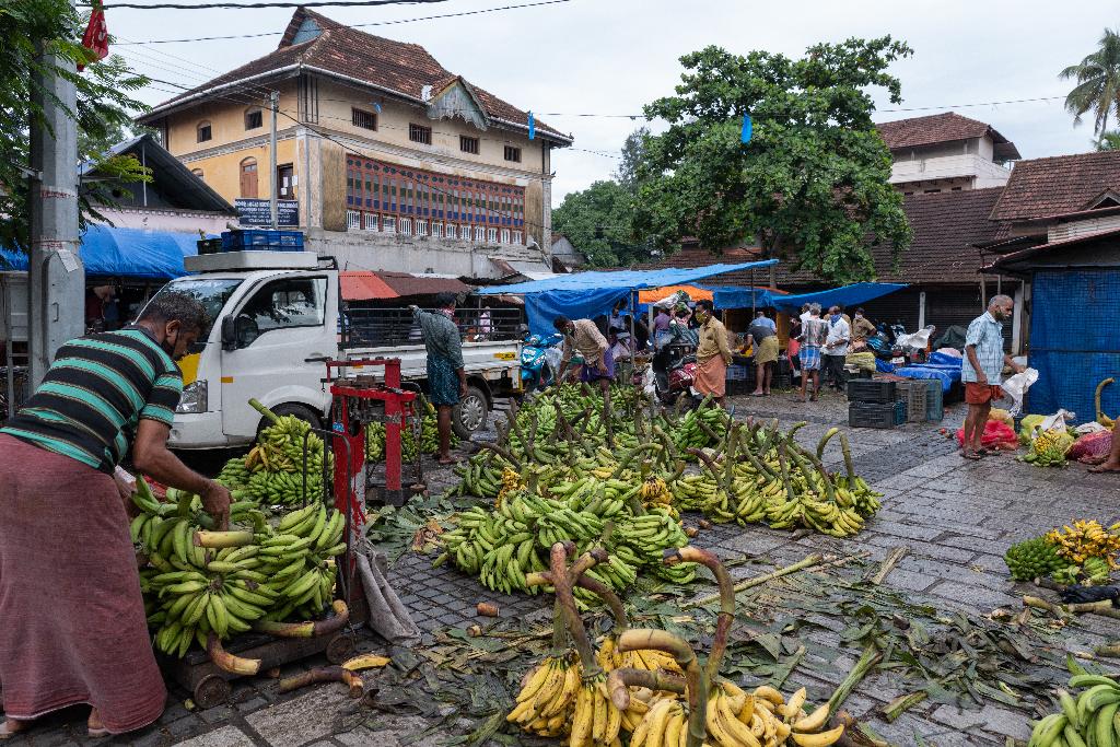 Kottappuram market in Muziris, Kerala.