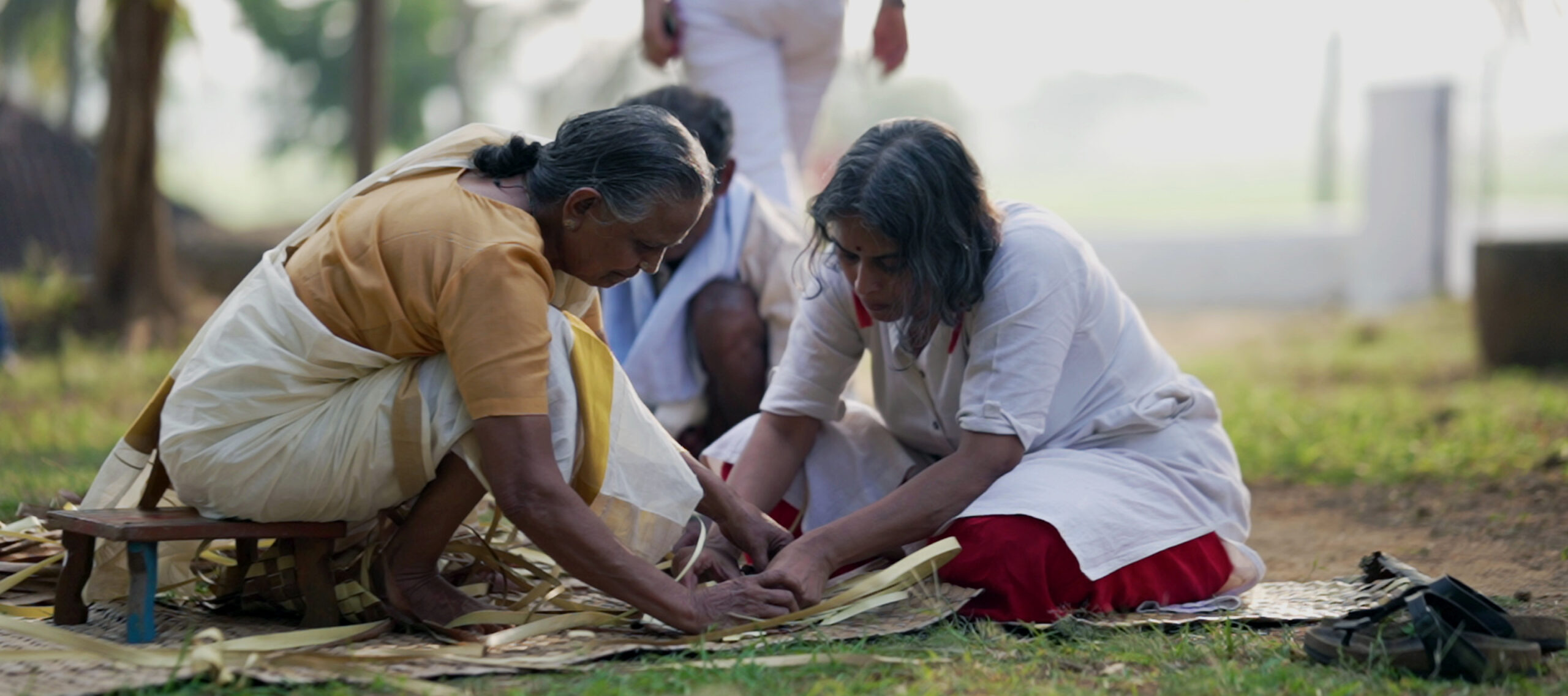 Traditional mat weaving. Immersive tours unfolding in Kerala.