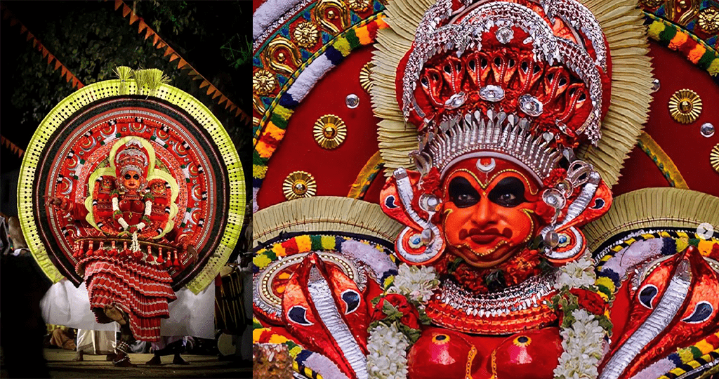 Raktha Chamundi theyyams of North Kerala