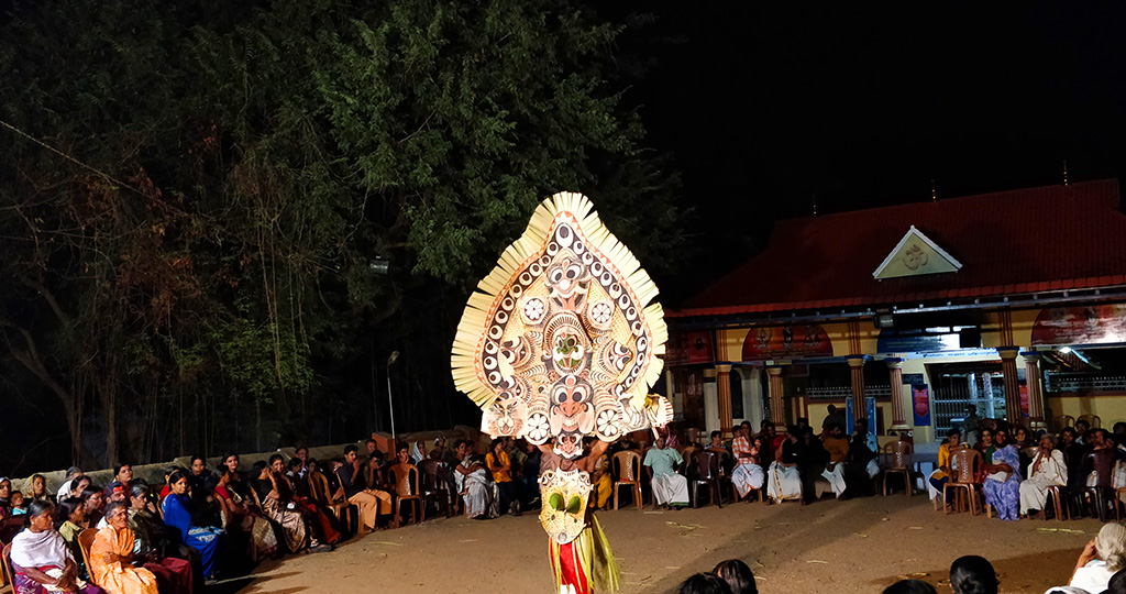 Mudiyettu performance in Kerala.